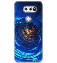 LG V30 Uyumlu Kılıf Polka 03 Telefon Kılıfı Lacivert