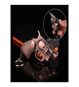 Renkli Metal Mini Çakmak, Rüzgar Geçirmez ve Bütan Gazlı Anahtarlık