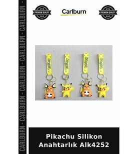 Özel Üretim Sevilen Karakter Çizgi Film Aksesuar Çanta Süsü Pikachu Silikon Anahtarlık