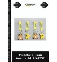 Özel Üretim Sevilen Karakter Çizgi Film Aksesuar Çanta Süsü Pikachu Silikon Anahtarlık