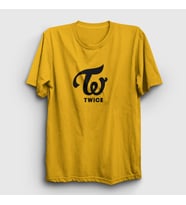 Presmono Unisex Sarı Logo V2 K-Pop Twice T-Shirt 280770tt (Sarı)