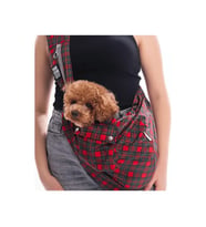 Pawstar Kedi, Küçük Köpek Taşıma Çantası Red Elgin Paws CrossBody Bag 2-6 Kg