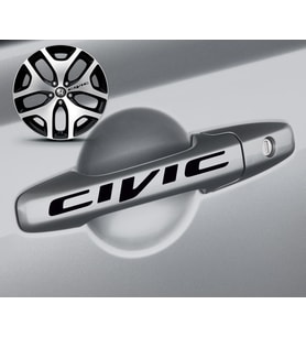 Cıvıc Kapı Kolu Jant Sticker 8 Adet