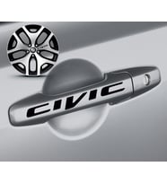 Cıvıc Kapı Kolu Jant Sticker 8 Adet