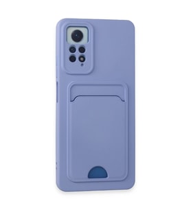 Xiaomi Redmi Note 11 Pro Kılıf Kelvin Kartvizitli Silikon - Lila