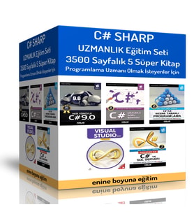 C# SHARP Uzmanlık Eğitim Seti (5 Süper Kitap)