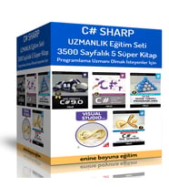 C# SHARP Uzmanlık Eğitim Seti (5 Süper Kitap)
