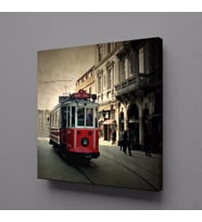 TRAMVAY KANVAS TABLO 30x30cm (Karışık)