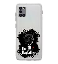 Samsung Galaxy A31  Kamera Korumalı  Kapak Dog Father Tasarımlı  Şeffaf Kılıf