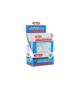 Bigpoint Kimlik ve Ehliyet Kabı Şeffaf 86 x 54 mm 2'li Set