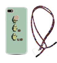 General Mobile GM8 Go GM9 GM20 Pro Plus Kılıf Boyun Asklı Rasta Silikon Avokadolar1352