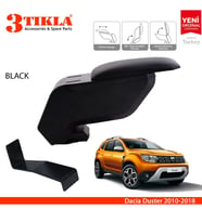 Dacia Duster 2010-2019 Delmesiz Çelik Ayaklı Siyah Kolçak Kol Dayama
