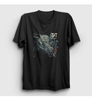 Presmono Unisex Siyah Atoma Dark Tranquillity T-Shirt 137192tt