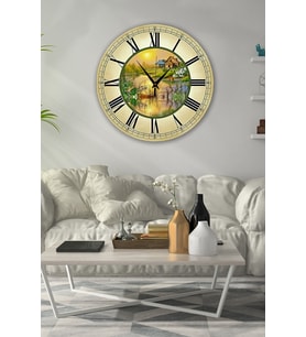Bilge Retro Tasarımlı Duvar Saati 35x35cm (Baskılı)