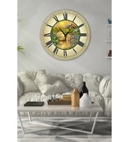 Bilge Retro Tasarımlı Duvar Saati 35x35cm (Baskılı)