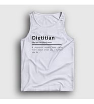 Presmono Unisex Beyaz Dietitian V2 Sağlık Hediye Diyetisyen Atlet 521120tt (Beyaz)