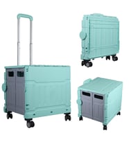 Ayt Sunup SN-26968 Katlanabilir Market Pazar Kamp Tekerlekli Alışveriş Arabası 60 Kg Kapasiteli Çanta