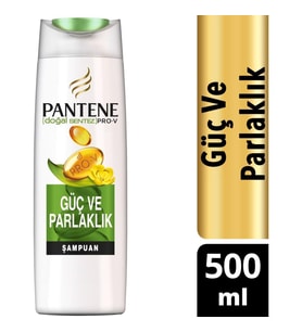 Pantene Şampuan Güç ve Parlaklık 500 ml Doğal Sentez