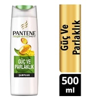 Pantene Şampuan Güç ve Parlaklık 500 ml Doğal Sentez