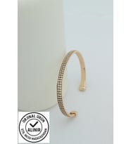 STİL İNCİSİ/XUPING JEWELRY ZİRKON TAŞLI KELEPÇE (Altın Rengi)