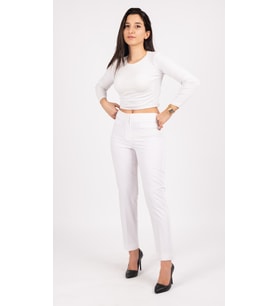 SORALLİNE 1683 BEYAZ BAYAN BİLEKTE PANTOLON