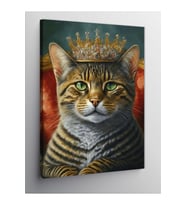 Kanvas Tablo Kral Taçlı Kedi 50 X 70 Cnvsdkey-125557-50-70