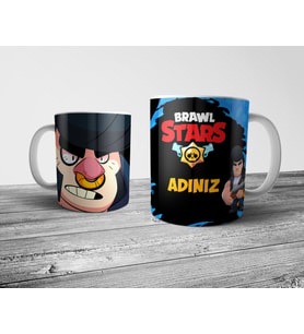 Pixxa  Brawl Stars BULL Kişiye Özel İsimli Kupa Bardak