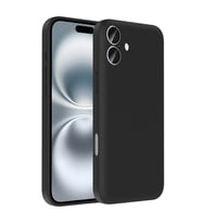 Apple iPhone 16 Plus Uyumlu Kılıf Kamera Korumalı Kartlık Hazneli Zore Vitra Kapak (Siyah)