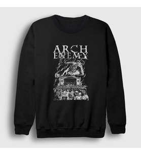 Presmono Unisex Siyah Devil Arch Enemy Sweatshirt 11466tt