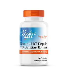 Betaine hcı pepsin & gentian bitters  120 Kapsül  Supports Digestive Effıciency