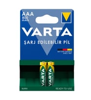 VARTA NI-MH 1.2 VOLT - 800 MAH HR03 AAA ŞARJLI 2Lİ İNCE KALEM PİL