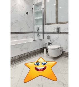 Sarı Smiley Banyo Halısı Klozet Yıldız Paspas Seti BS306