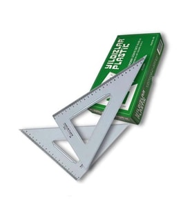 Gönye 45 60 Plastik 2 Li Takım 26 cm Yıldızlar Gönye Takımı 1 Paket Orta Boy (Renksiz)