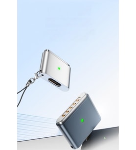 Type-C to MagSafe 3 İle Uyumlu Dönüştürücü 140W Hızlı Şarj Destekli MacBook İle Uyumlu Çevirici Gri SF-3