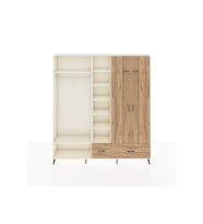 Arges Gardrop 12 Raflı 2 Çekmeceli 2 Askılı 220x30x243 Aytaşı-Çam