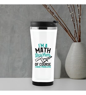 Matematik Öğretmenine Hediye Esprili Termos Mug