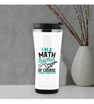 Matematik Öğretmenine Hediye Esprili Termos Mug