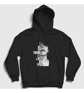 Presmono Unisex Siyah Lost On You Lp Laura Pergolizzi Kapüşonlu Sweatshirt 304561tt