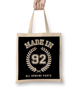 1992 Made In 92 All Genuine Parts Bez Çanta Uzun Saplı