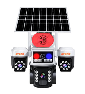 3 Kameralı 3PTZ Sim Kartlı Güneş Panelli Solar 6MP PTZ Kamera AVENİR AV-S463W