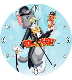 Cakatablo Tom ve Jerry Görsel AfişiDuvar Saati