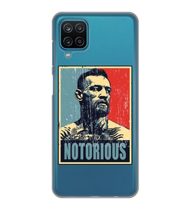 Samsung Galaxy A22/M22/M32 Uyumlu Conor Mcgregor Notorious Desenli Şeffaf Telefon Kılıfı