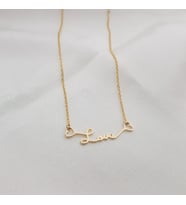 Kişiye Özel 925 Ayar Gümüş Love Kolye