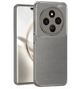 Mey İthalat® Tecno Spark 30 Kılıf Auto Focus Karbon Kapak - Gri