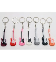 Diyez Müzik Pembe Siyah Elektro Gitar Anahtarlık