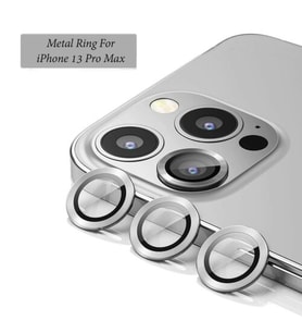 BİNANO Metal Ring Iphone 13 Pro/13 Pro Max Silver