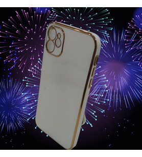 İphone 11 Lens Korumalı Kaliteli Silikon Telefon Kılıfı (Beyaz)