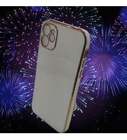 İphone 11 Lens Korumalı Kaliteli Silikon Telefon Kılıfı (Beyaz)