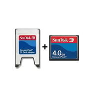 Sandisk 4GB Compact Flash Kart + PCMCIA Adaptör 
