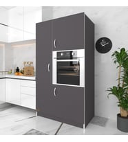 Kenzlife ankastre fırın dolabı banu gri mutfak banyo kiler